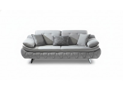 Gro Modern Luxus Design 3-Sëtzer Stoffsëtz Wohnzimmer Sofa Textilmaterial
