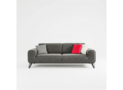 Groue 3-Sëtz-Stoffsofa Modern Design Wunnzëmmer Textil Stoff Material