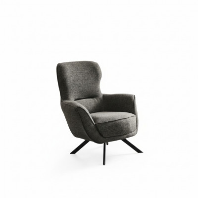 Grau Faarf Modern Design 1-Plaz Still Stoff Textil Material Modern Design