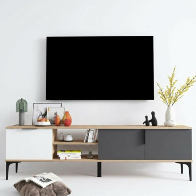 Lowboard RTV TV-Stänn Modernen Design Rektangulär Holzmaterial Luxusdesign