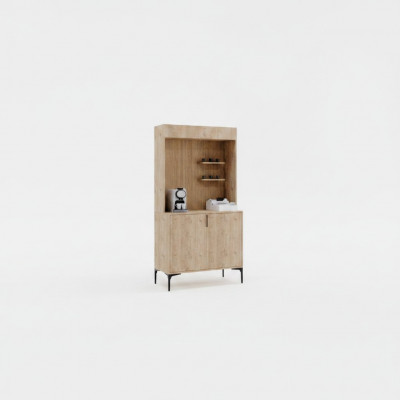 Iesszëmmer Schaff Sideboard Braun Faarf Modern Design Kaffis-Schaf