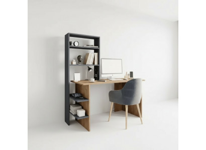 Schlofzëmmer Jugendzëmmer Schreifdësch Computerdësch Modern Design Braun Gro