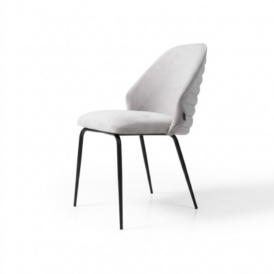 Wäisse Edelstahl Still Luxuspolster Eenzel Sëtz Designer Kichenstill