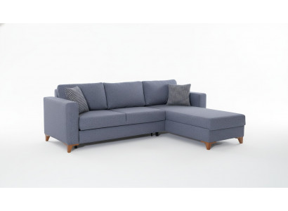 Stilvollt Graut Polstersofa Designer Ecksofa Wunnzëmmer Sëtz-Couch Nei