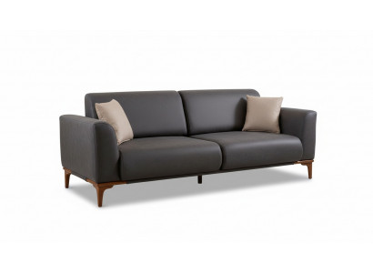 Grau Kënschtlieder Lieder Wunnzëmmer Designer Couch Luxuriéise 3-Sëtzer