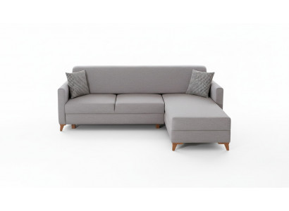 Hellgréng Stoffcanapé Wunnzëmmer Designer Couch Luxus Eckcanapé Nei