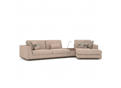 Designer Eckcanapé L-Form Luxus Sofa Canapé Wunnzëmmer Textil Gepolstert Miwwelen