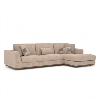 Polstermöbel Beige Ecksofa Luxus Sofa Couch L-Form Relax Polstersofa Wunnzëmmer