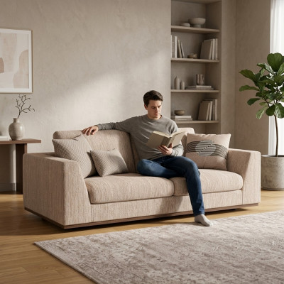 Luxus Zweesëtzer Sofa Couch Polsterméibelen Wunnzëmmer Designer Modern Ariichtung