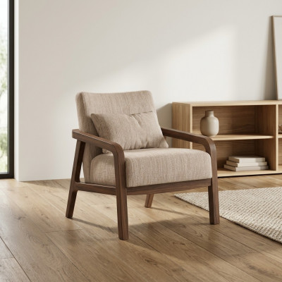 Moderne Neien Sessel Luxus Designer Ariichtung Wunnzëmmer Miwwelen Textil Sëtzender.