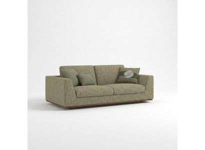 Zweesëtzeger Sofa Canapé Modern Gréng Textil Polstersmöbel Stuff Nei