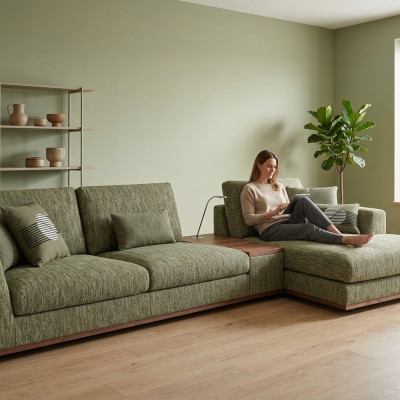 Luxus Sofa Canapé Relax L-Form Wunnzëmmer Polstermöbel Garnitur Eck Neit