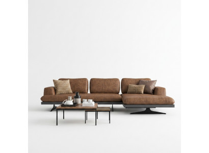 Wunnzëmmer Lieder Eckcanapé L-Form Polstermiwwelen Modern Entspanungs-Canapé Couch