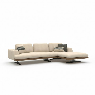 Wäiss Luxus Eck-Sofa L-Form Stuff Modern Sofa Relax Designer Ariichtung