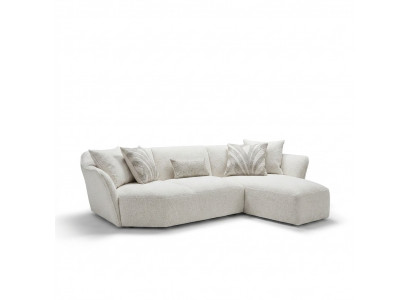 Designer Sofa Couch Wäiss Ariichtung Wunnzëmmer Ecksofa L-Form Polstermébel