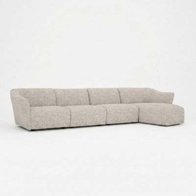 Wunnzëmmer Sofa L-Form Designer Eck Garnitur Wäiss Luxus Polstermöbel
