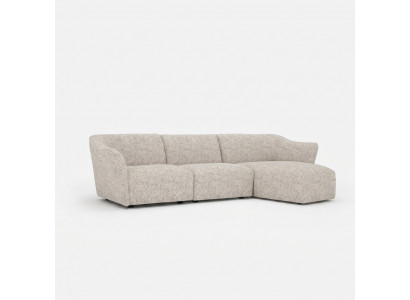 Eck Garnitur Wäiss Canapé Couch L-Form Designer Modern Wunnzëmmer Neit