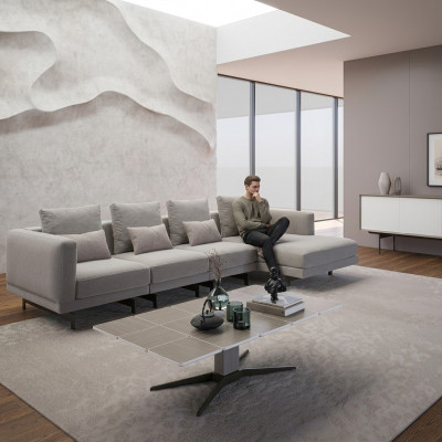 Eck Garnitur Luxus Komplett Ecksofa L-Form Designer Sofa Modern Ariichtung