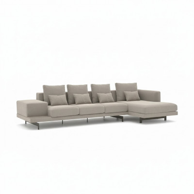 Luxus Miwwelen Modern Garnitur Eckcouch L-Form Designer Ariichtung Polstermöbel