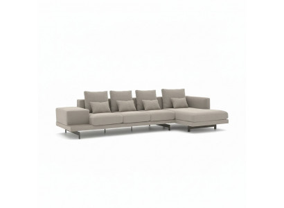 Luxus Miwwelen Modern Garnitur Eckcouch L-Form Designer Ariichtung Polstermöbel