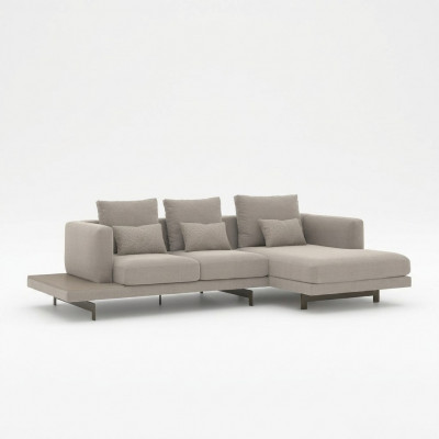 Designer Gro Sofa Couch L-Form Modern Ecksofa Polstermoossel Wunnzëmmer