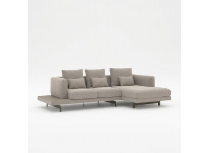 Designer Gro Sofa Couch L-Form Modern Ecksofa Polstermoossel Wunnzëmmer