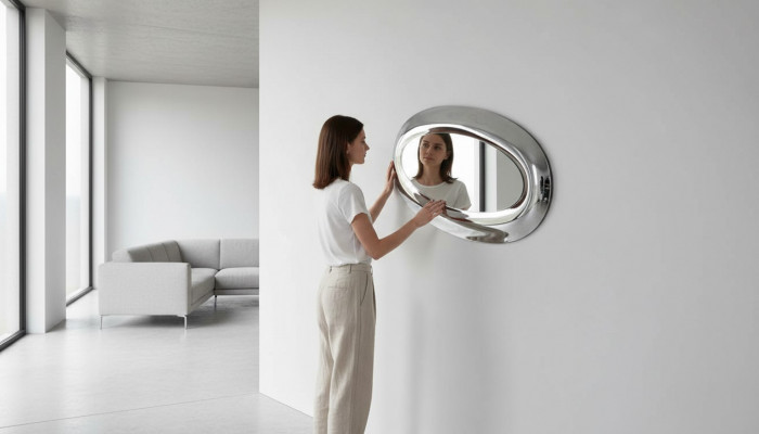 Wandspigel Dekoratioun Miwwelen Wunnen Living Zëmmer Spigel Modern Kader