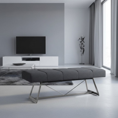 Designer Bank Polsterbank Modern Hocker Sëtzmiwwel Sëtzbänken Stoff Neit Miwwel