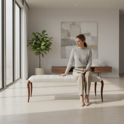 Designer Sëtzbank Sëtzmöbel Neie Miwwel Klassesch Gepolstert Bank