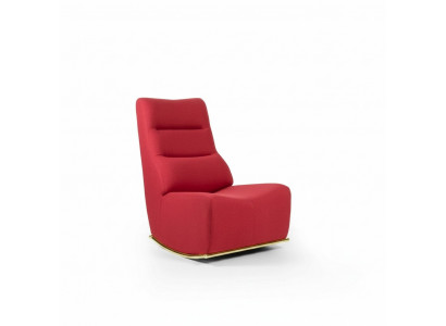 Luxus Rout Fotell Wunnzëmmer Gepolstert Sëtz Modern Sitzmöbel Designer