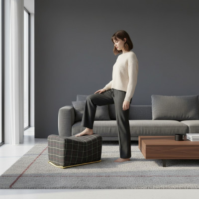 Modern Hocker Wunnzëmmer Ariichtung Neie Designer Miwwelen Polsterbänk