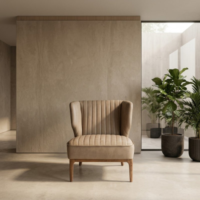 Grau Fauteuil Designer Sëtz Canapé Modern Wunnzëmmer Polstermöbel Nei