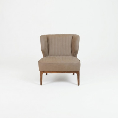 Grau Fauteuil Designer Sëtz Canapé Modern Wunnzëmmer Polstermöbel Nei