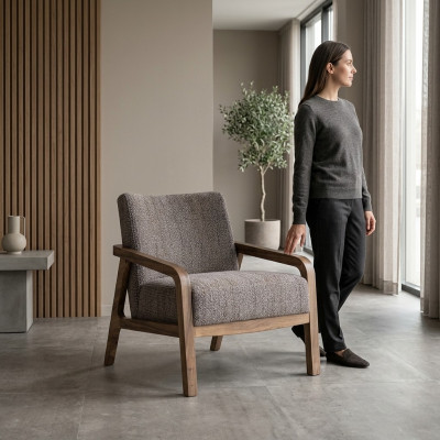 Moderne Design Sëtzpolster Stull Textil Wunnzëmmer Modern Polstermöbel