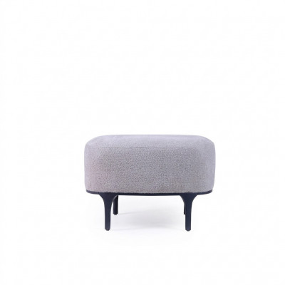 Designer Modern Grey Hocker Wunnzëmmer Polster Textil Polstermöbel