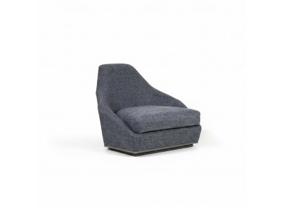 Modern Design Fotell Gri Polsterfotell Luxus Wunnzëmmer Sëtz Textil Nei