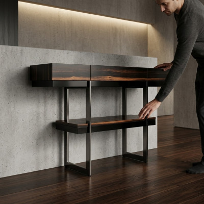 Konsolendësch Design Holz Wunnen Zëmmer Sideboard Konsol Modern Nei