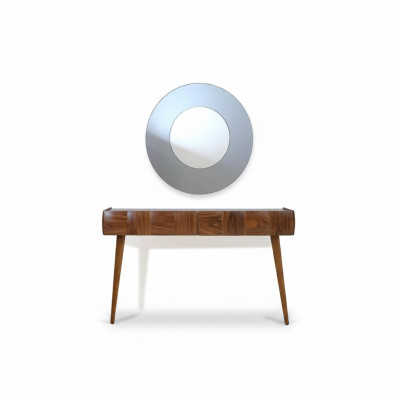 Konsolendësch mat Spigel Modern Wunnzëmmer Luxus Miwwel Set Konsole