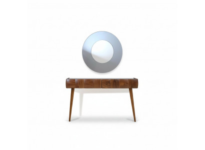 Konsolendësch mat Spigel Modern Wunnzëmmer Luxus Miwwel Set Konsole