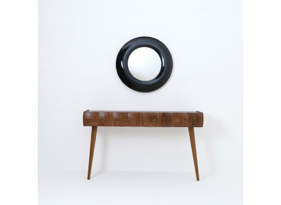 Konsole Kommode Modern Holz Konsolendësch mat Spigel Luxus Wunnzëmmer