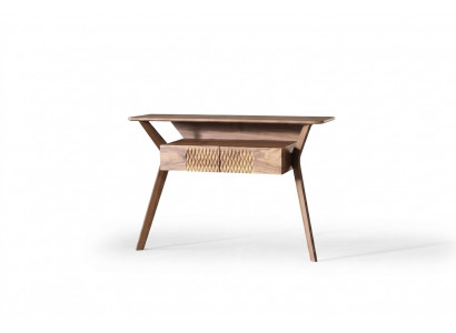 Wunnzëmmer Luxus Konsolendësch Braun Holz Dësch Modernen Design Konsole