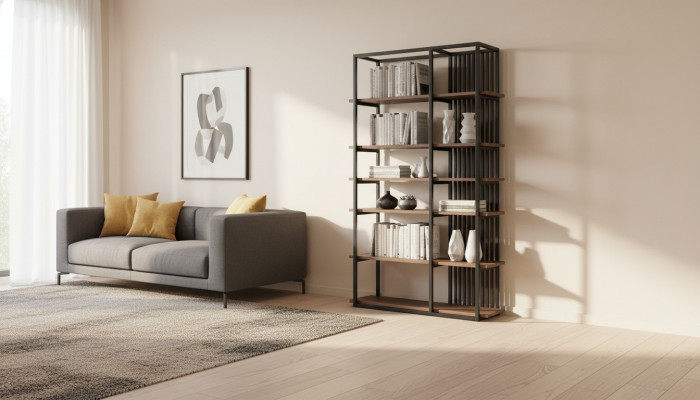 Modern Bicherregal Luxus Bicherschaf Miwwelen Regal Wunnzëmmer Ariichtung