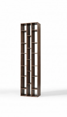 Bicherregal Bicherschaf Regal Wunnzëmmer Design Holz Brong Nei