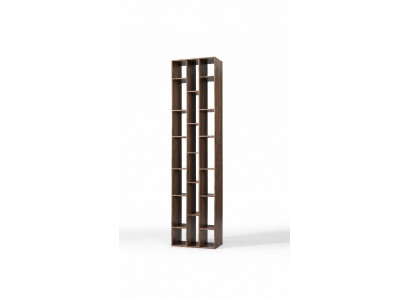 Bicherregal Bicherschaf Regal Wunnzëmmer Design Holz Brong Nei