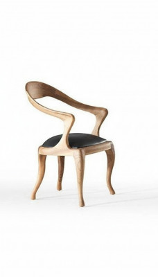 Moderne Holz Stull Iesszëmmer Sëtzmiwwel Designer Lehnstull Luxus Stull