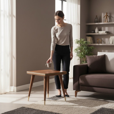 Niewentdësch Wunnzëmmer Kaffisdësch Luxus Design Dësch Modern Ariichtung