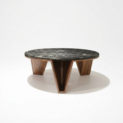Luxus Holz Design Dësch Tiny Kroos Wunnzëmmer Kaffisdësch Modern Ariichtung