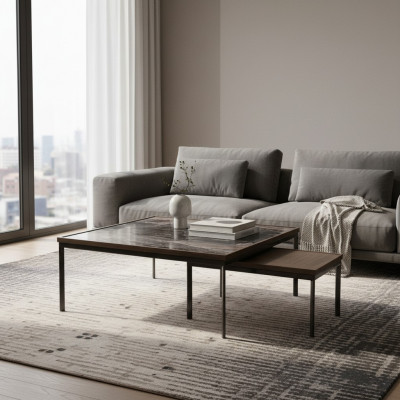 Wunnzëmmer Neie 2x Couchdësch Luxus Dësch Ariichtung Design Miwwelen