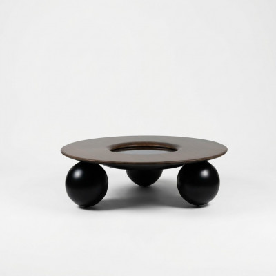 Luxus Braun Ronde Miwwelstëmm Wunnzëmmer Design Miwwelen Modern Ariichtung