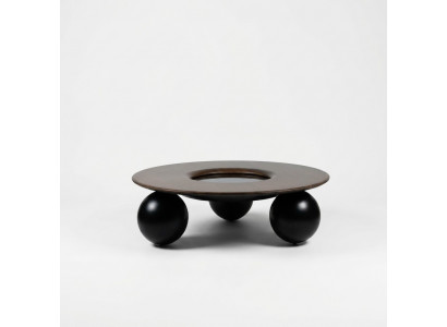 Luxus Braun Ronde Miwwelstëmm Wunnzëmmer Design Miwwelen Modern Ariichtung